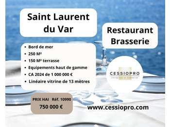 AV FDC restaurant bord de mer Saint Laurent du Var