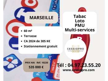 Vente FDC tabac loto multi services à Marseille