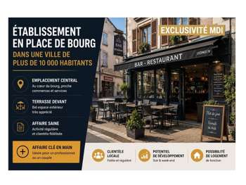 Vente restaurant bar du midi à 45mn d'Angers