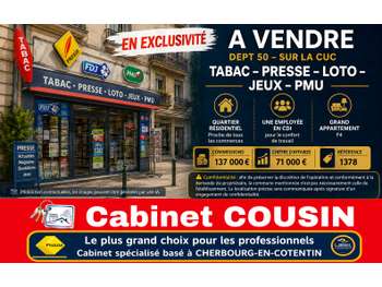 Vente FDC tabac presse jeux loto à Cherbourg CUC