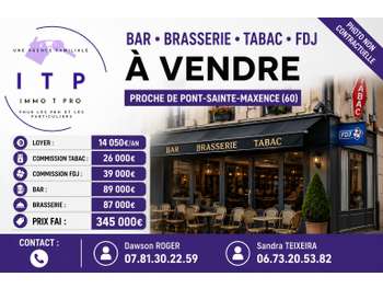 Vente bar tabac brasserie FDJ Pont-Sainte-Maxence