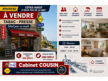 Vente FDC Tabac Presse proche mer à Coutances