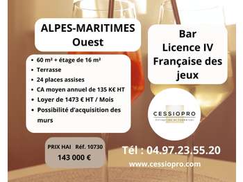 AV FDC bar licence IV FDJ Alpes-Maritimes Ouest
