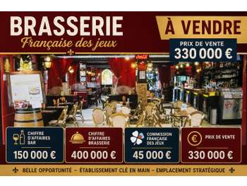 Vente café brasserie FDJ sur Lens