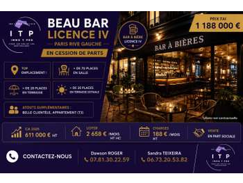 Bar licence IV à vendre à Paris Rive Gauche