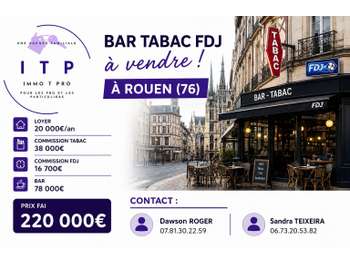 AV magnifique bar tabac FDJ en périphérie de Rouen