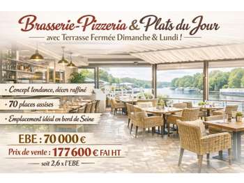 Vente brasserie pizzeria & plats du jour dept 76