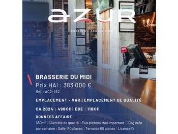 VENTE Brasserie du midi Licence IV dans le Var