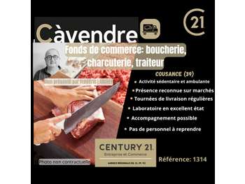 Vente boucherie/charcuterie/traiteur à Cousance
