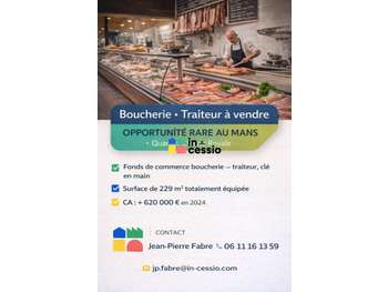 Opportunité rare FDC boucherie traiteur au Mans