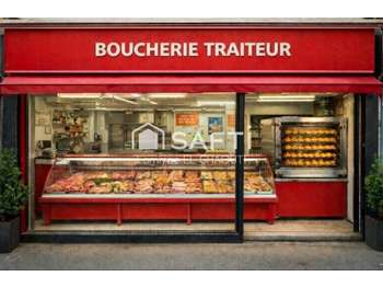 Vente boucherie avec large vitrine à Paris 75012