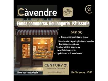 Vente boulangerie/Pâtisserie sur Dole empl strat