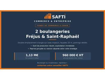 Vente boulangeries terminaux de cuisson à Fréjus