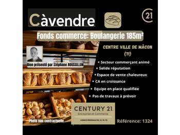Vente FDC boulangerie au centre-ville de Mâcon