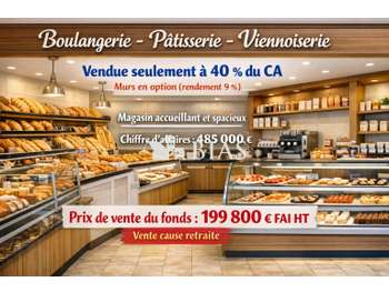 Vente boulangerie pâtisserie viennoiserie dept 76