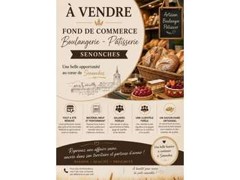 Vente boulangerie en plein cœur de Senonches