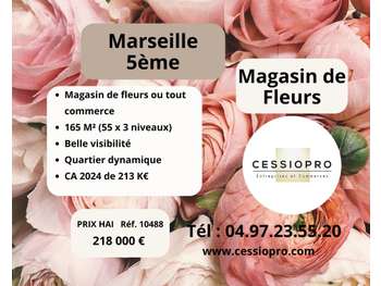 A vendre pour 218 k€ magasin de fleurs à Marseille