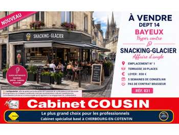 Vente snacking glacier en hyper centre de Bayeux