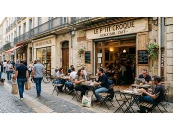 Snack sandwicherie quartier commerçant Montpellier