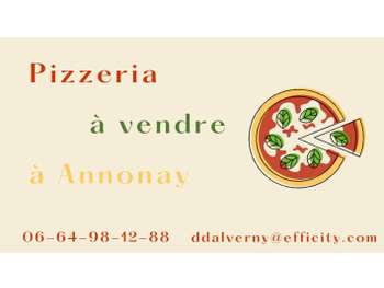 Vente pizzeria crêperie en centre ville d' Annonay