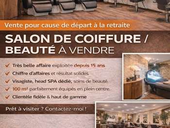 Vente salon de coiffure visagiste à Deuil la Barre