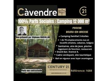 Vente 100% des titres d'un camping 3 *** dept Ain