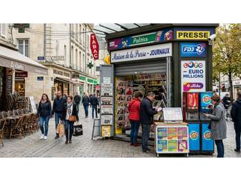 Vente kiosque à journaux + jeux à gratter Vichy