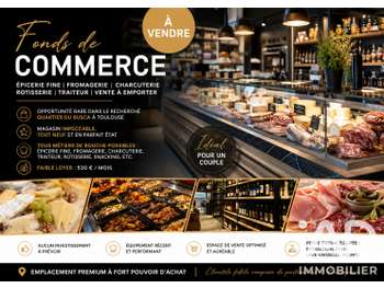 Vente épicerie fine traiteur empl prisé à Toulouse