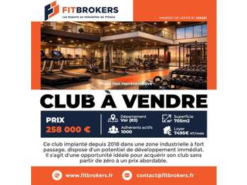 Vente club de sport et fitness à Fréjus