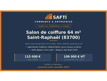 AV salon de coiffure clé en main haut de gamme 83