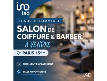 Vente salon de coiffure barber shop à Paris 75015
