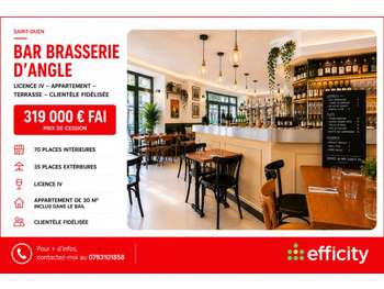Vente bar brasserie bistro de quartier à St-Ouen