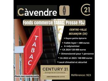 Vente FDC tabac presse jeux centre ville Besançon