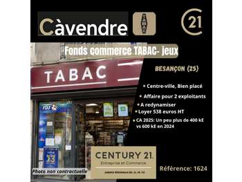 Vente bureau de tabac  jeux à Besançon
