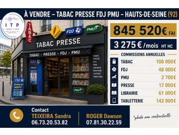 AV magnifique tabac presse FDJ PMU belle ville 92