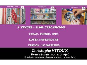 Vente FDC tabac presse jeux PMU à Carcassonne