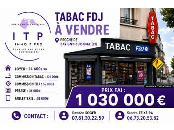 Vente beau tabac presse FDJ dans grande ville 91
