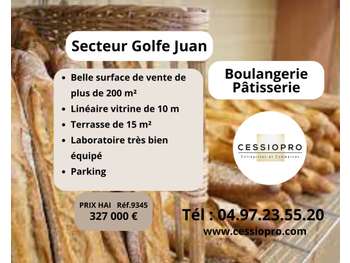 A vendre boulangerie-pâtisserie parking Golfe Juan
