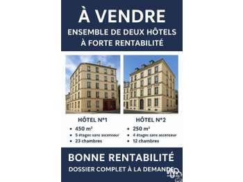 Vente ensemble d'hôtels 450 et 250m² centre Toulon