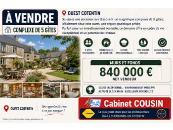 Vente magnifique complexe de 5 gîtes aux Pieux