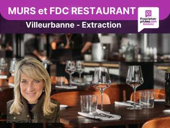 Vente murs et FDC restaurant 72m² à Villeurbanne