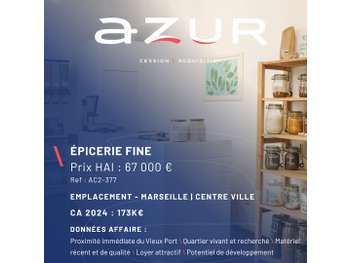 VENTE Epicerie fine en Centre Ville de Marseille