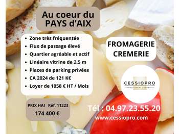 Cède FDC fromagerie crèmerie au cœur du pays d'Aix