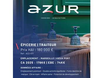 VENTE Épicerie Traiteur d'exception Vieux-Port