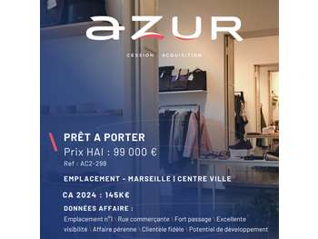 VENTE Prêt a porter emplacement n°1 Centre Ville