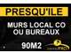 Vente murs local co vides 88m² vitrine Presqu'ile