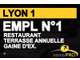 Vente restaurant avec gaine emplacement N°1 à Lyon