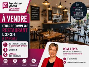 Vente bar restaurant 65 couverts à Cancale