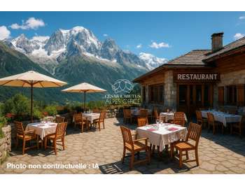 AV restaurant vue imprenable à Chamonix centre
