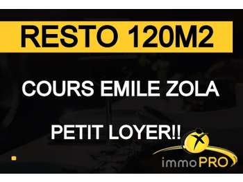 Vend restaurant de 120m² Villeurbanne axe passant